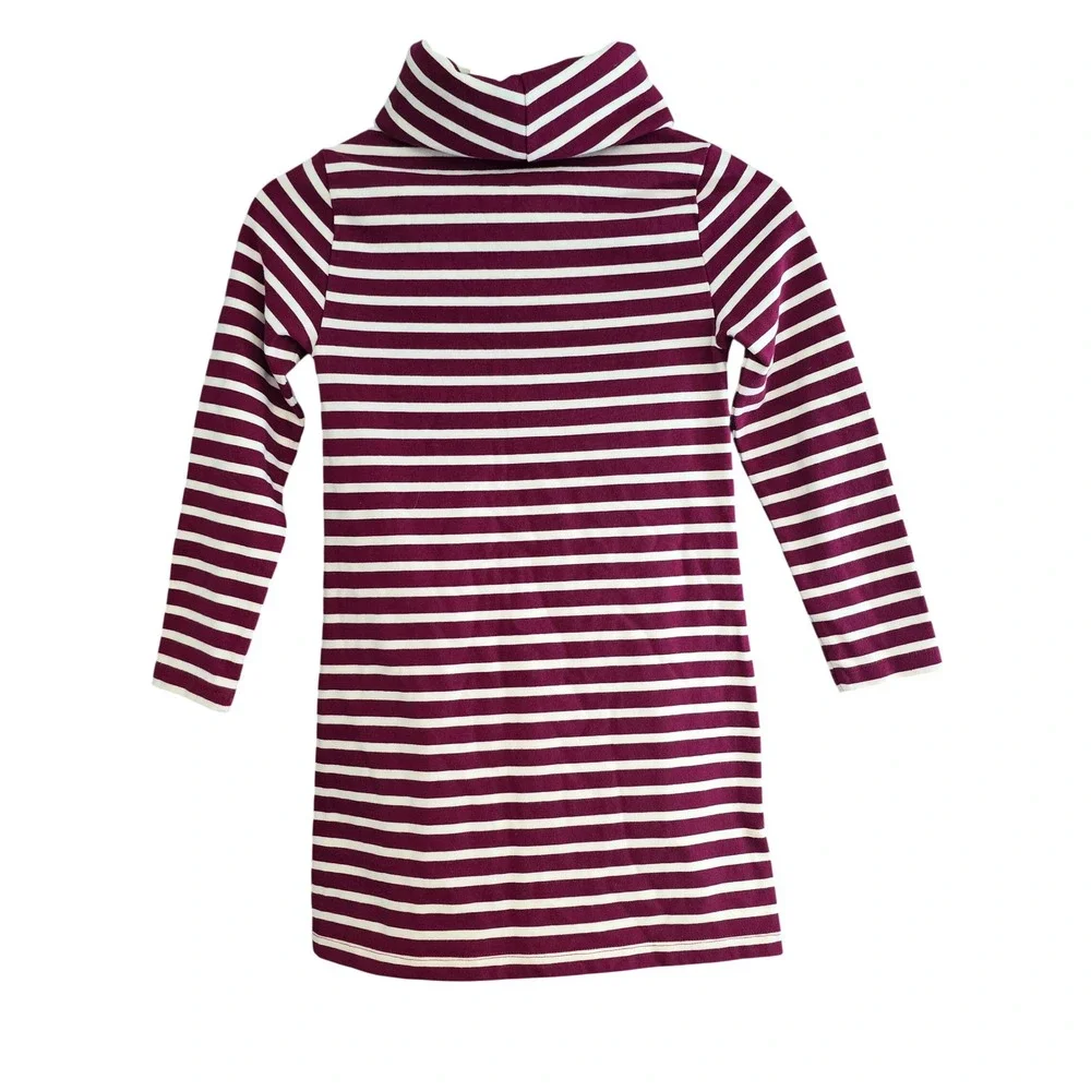 Vineyard Vines Striped Cowl Neck Knit Sweater Dress Girls S (7-8)